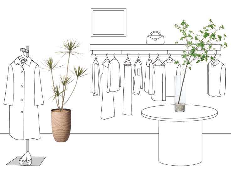 アパレル・セレクトショップにおすすめの植物です